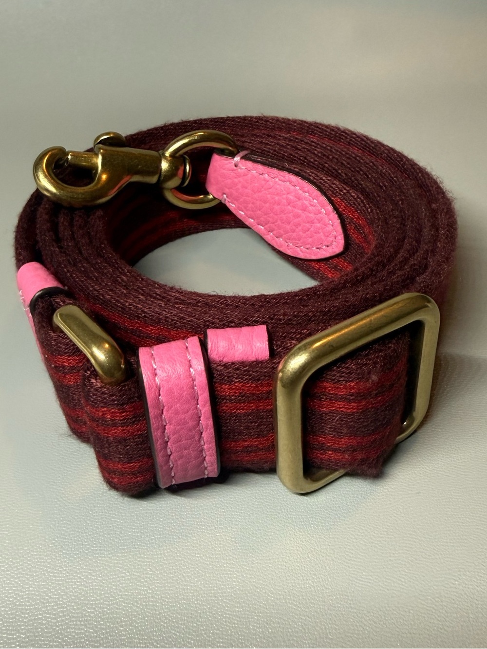 Coach Round Pink and Yellow Leather Crossbody - Picture 10 of 10
